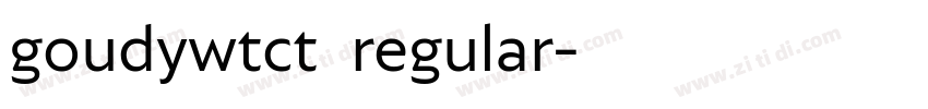 goudywtct  regular字体转换